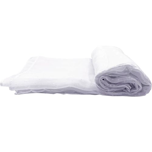 woogwin Women's Cotton Scarves Lady Light Soft Fashion Solid Scarf Wrap Shawl - color: Glitter White