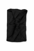 Satin Lined Knot Headband for Women – Wide Stretch Fabric Head Wrap with Twist Knot, Soft Ribbed Jersey, Comfortable Non-Slip Hair Band Protects hair from damage and breakage. (Black) - color: Black