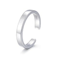 CHIC & ARTSY 925 Sterling Silver Open Toe Ring for Women - Lightweight Comfortable Yoga Toe Rings, Adjustable Stackable Toe Rings, Boho Coastal Vacation Beach Foot Jewellery - color: Classic #04