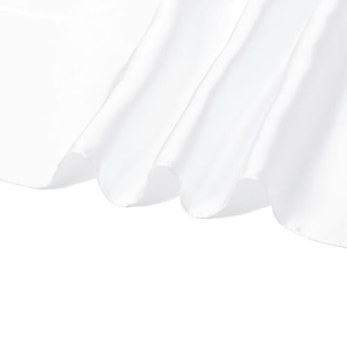RIIQIICHY 35 Inch Head Scarf for Women Hair Scarf Like Silk Scarf Square Scarf Bandanas for Women - color: White