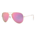 JOOX Polarized Aviator Sunglasses for Women Men, UV400 Protection Lens and Lightweight Metal Pilot Frame JX2775 - color: Shiny Gold/Purple Mirror