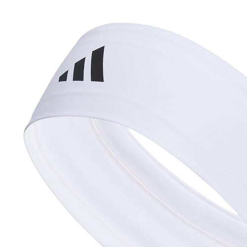 adidas Alphaskin Tie Headband - color: 3/White/Black