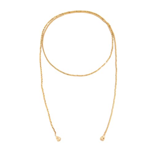 Statement Long Necklaces for Women Vintage Layered Beaded Long Chain Necklaces Boho Y Shaped Tassel Long Pearl Necklace Statement Bead Necklace Jewelry Gift for Women - style: Square Beaded