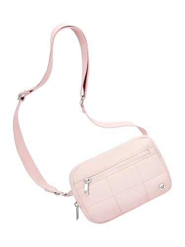 WESTBRONCO Small Crossbody Bags for Women Nylon with Adjustable Strap, Zipper Crossbody Purse, 1L Shoulder Bag for Travel - color: Pink-new