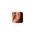 LOYALLOOK Ear Cuff Earrings for Women 14K Gold Plated Ear Cuffs Non Piercing Clip on Cartilage Earring Trendy Fake Earrings Hypoallergenic Huggie Hoop Clip Cuff Earring Lightweight - color: silver-simple A