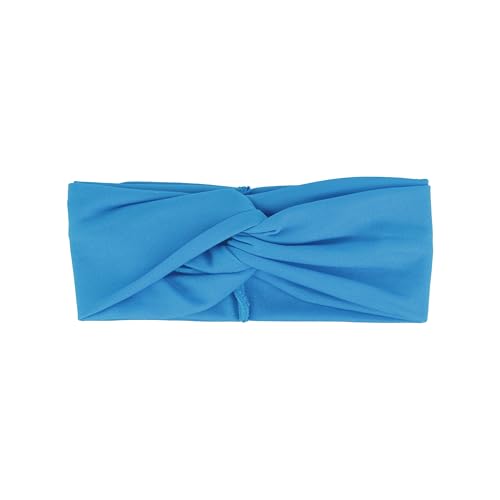 Motique Accessories Solid Twist Turband Headwrap Hair Band for Women (Blue) - color: Blue