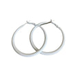 Colorful Matte Hoop Earrings 80s Hoop Earring Retro Earrings Neon Earrings Bright Fluorescence Round Hoop Earings for Women - color: white
