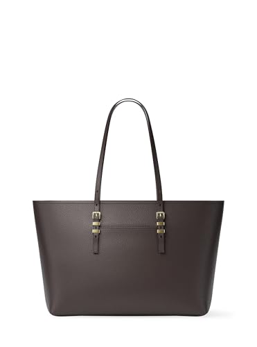 Michael Kors Quinn Large Tote - color: Gold-tone Hardware/Pebble Leather/Chocolate