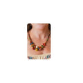 Magitaco Chunky Boho Statement Necklace for Women - Handmade Colorful Ceramic Beaded Hippie Jewelry, Adjustable Long Bohemian Necklaces for Casual Wear