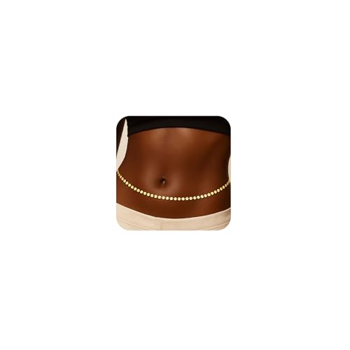 CHESKY Waist Beads for Women, Dainty 14k Gold Plated Waist Chain Beach Accessories Cute Belly Chain Body Chain Gold Chain Belts for Women Summer Beach Jewelry for Womens Gifts Rave Outfits for Womens - style: Coin
