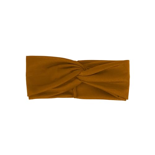 Motique Accessories Solid Twist Turband Headwrap Hair Band for Women (Camel) - color: Camel