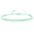 1/2Pcs Set Tibetan Rope Braided Rope String Adjustable Bracelet for Women Men Jewelry Handmade Bohemian Lucky Protection Bracelet Colorful - color: light blue