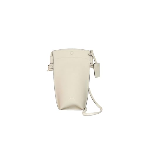 Rever Rubin Phone Crossbody Sling Bag, Leather, Fits Phone, Cards, Essentials | Phone - color: Milk (White)