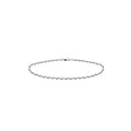 Savlano 925 Sterling Silver Oval Rice Bead Strand Chain Bracelet For Women - Made in Italy Comes Gift Box - style: 2.3MM
