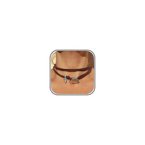 HUASAI Choker Necklace for Women Boho Necklaces Country Concert Outfits for Women Layered Western Choker Necklace Boho Cowgirl Jewelry Accessories Dress - color: Z:Boho Necklace