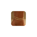 Ankle Bracelets for Women - 14K Gold Plated Waterproof Cuban Water Wave Chain Beads Rhinestone Anklets Set Layered Anklet Bracelets for Women Gold Jewelry Gift - color: Lip Chain
