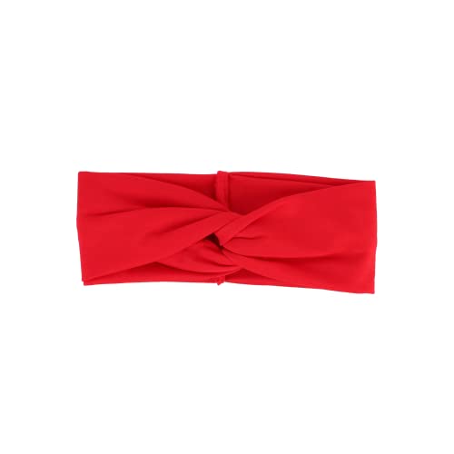 Motique Accessories Red Solid Twist Turband Headwrap Hair Band for Women - color: Red