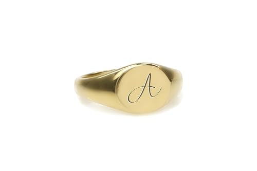 Custom Handwritten Letter Ring - Personalized Initial Design - Letter Signet Jewelry
