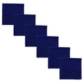 Motique Accessories Solid Color Bandana - Set of 6 Bandannas - color: Navy