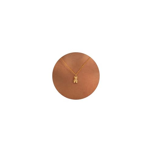 LLWOM Gold Necklace for Women-14k Gold Plated Infinity Necklace Star Of David Necklace Evil Eye Cross Pendants Heart Dainty Gold Necklace For Women - color: Gold, style: Bear Necklace
