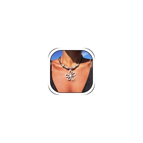 HUASAI Choker Necklace for Women Boho Necklaces Country Concert Outfits for Women Layered Western Choker Necklace Boho Cowgirl Jewelry Accessories Dress - color: U:Flower Boho Necklace
