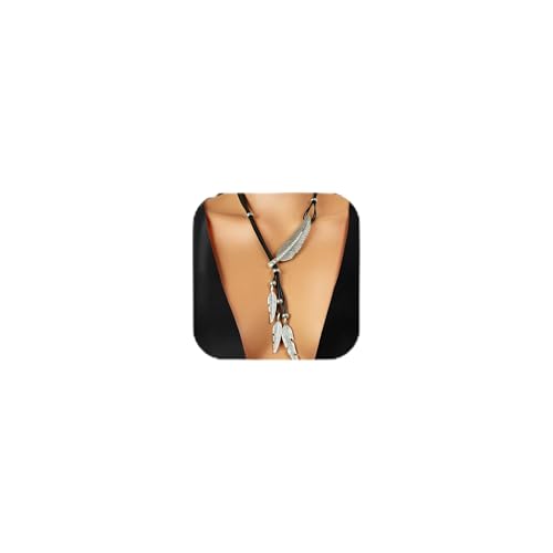 Boho Outfits for Women Boho Necklaces Country Concert Outfits Nashville Western Jewelry Choker Necklaces Long Leather Necklace Western Dress Jewelry Country Cowgirl Accessories Gifts - color: L6