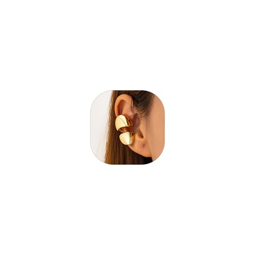 Ear Cuffs Non Piercing Earrings for Women Chunky Gold Ear Cuff Clip on Earrings Trendy Jewelry - style: style-C