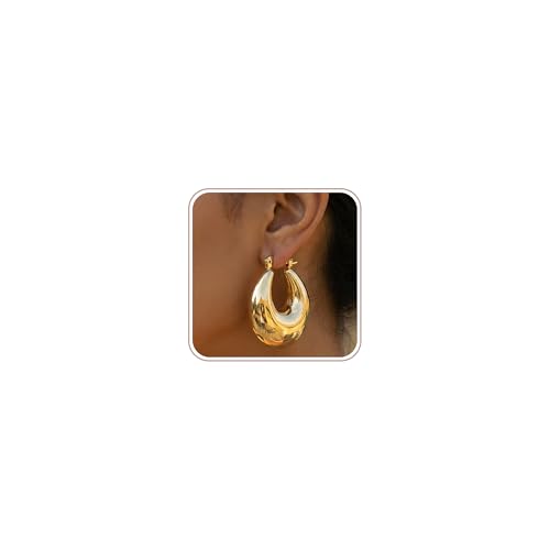 4 Pair Small Gold Hoop Earrings for Women Sensitive Ears - Hypoallergenic 14k Real Gold Plated Hoops Zirconia Cartilage Huggie Earrings Set Helix Piercing Earring Gold Jewelry for Women Gift - color: T1908 Hoop Gold