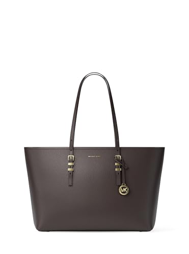 Michael Kors Quinn Large Tote - color: Gold-tone Hardware/Pebble Leather/Chocolate