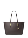 Michael Kors Quinn Large Tote - color: Gold-tone Hardware/Pebble Leather/Chocolate
