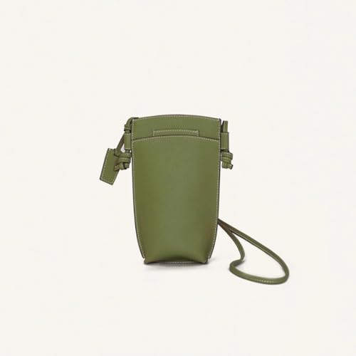 Rever Rubin Phone Crossbody Sling Bag, Leather, Fits Phone, Cards, Essentials | Phone - color: Pistachio (Green)