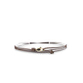 Made by Nami Nautical Rope Bracelet for Men Waterproof & Adjustable Wrap String Bracelets with Snap Hook Gift for Him - color: Brown Gold