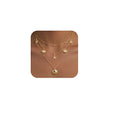 WomenGifts Layered Gold Necklaces for Women, 14K Gold Sterling Silver Plated Dainty Pendant Necklace Set Non Tarnish, Chunky Stackable Cuban Chain Choker, Trendy Birthstone Vacation Jewelry Gift - color: Gold, style: Starfish