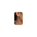 Dangle Earrings for Women - 14K Gold/White Gold/Rose Gold Plated Butterfly Heart Star Hoop Chain Long Tassel Cubic Zirconia CZ Dangle Earrings - color: Black CZ Twist