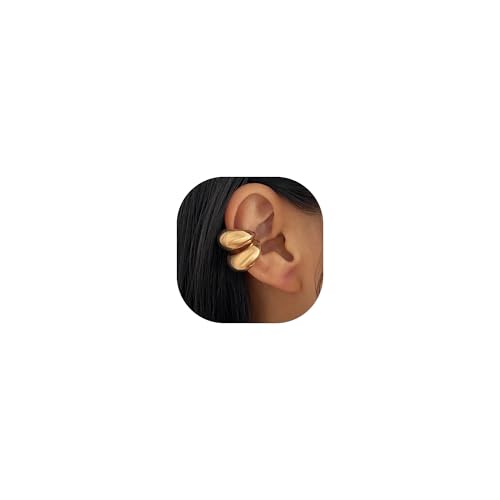 Ear Cuffs Non Piercing Earrings for Women Chunky Gold Ear Cuff Clip on Earrings Trendy Jewelry - style: style-B