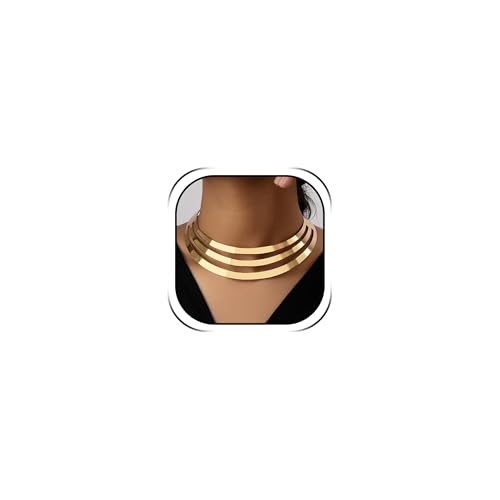 choice of all Chunky Gold Necklace Statement Necklace for Women Punk Chain Thick Gold Choker Jewelry Trendy Birthday Gifts - color: F:chunky necklace