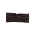 Motique Accessories Solid Twist Turband Headwrap Hair Band for Women (Dark Brown) - color: Dark Brown