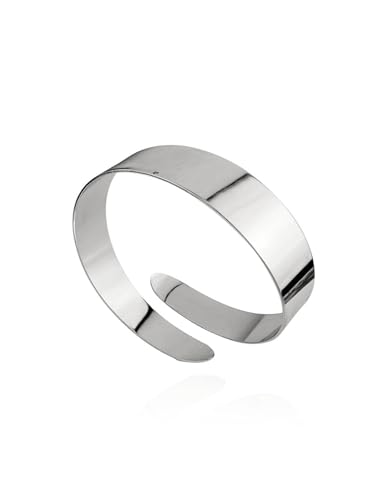 Minimalist Arm Cuff Bracelet Layered Armband Elegant Cuff Bangle Round Bracelet Stackable Geometric Jewelry for Women Men - color: silver2