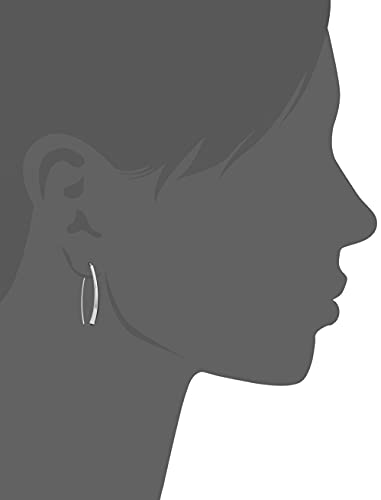 Nine West Women's Drop Earrings, Fashion Jewelry Accessories for Everyday and Special Occasion Wear, Lightweight Statement Earrings for Day and Evening Looks - color: Edge Threader - Silver