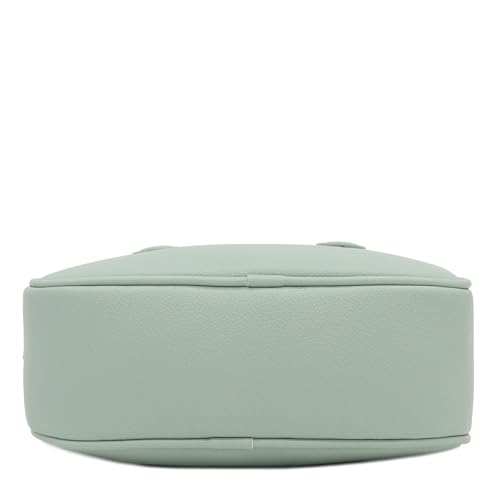FashionPuzzle Mini PU Leather Satchel Purse Top Handle Crossbody Bag - color: Mint