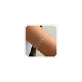 Women's 18k Gold Plated Arm Cuff Bracelet - Minimalist Silver Upper Arm Cuff for Cool - color: A-Silver