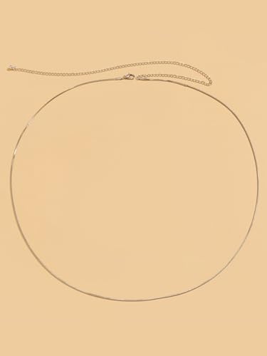 MODRSA Silver Gold Belt Chain Belt for Women Fashion Plus Size Pearl Waist Chains Metal Layered Gold Belts Chains no Tarnish Trendy Pirate Belly Belts for Women Dress Sun Moon Star Waist Jewelry - color: D3- Irregular ellipse rhinestone - gold