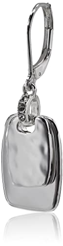 Nine West Women's Drop Earrings, Fashion Jewelry Accessories for Everyday and Special Occasion Wear, Lightweight Statement Earrings for Day and Evening Looks - color: Crystal - Silver