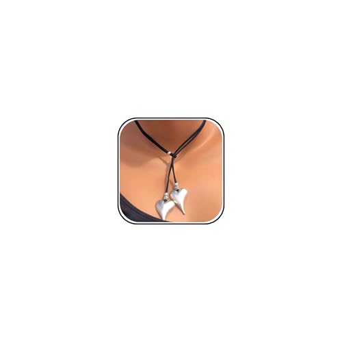 HUASAI Choker Necklace for Women Boho Necklaces Country Concert Outfits for Women Layered Western Choker Necklace Boho Cowgirl Jewelry Accessories Dress - color: K:Heart Boho Necklace