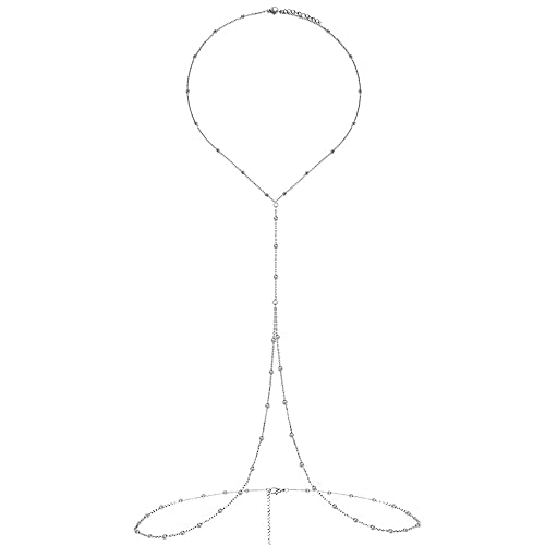 WANGGAO Stainless Steel Simple Chain Waist Body Chain For Women Beach Belly Accessories Body Jewelry - style: chain,bikini,