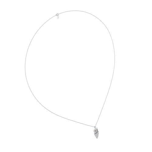 1/6 Cttw Natural Diamond Vintage Owl Pendant Necklace for Women | 925 Sterling Silver with 18" Chain | Fine Jewelry, Gift Box Included - color: White