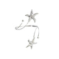 Golden Metal Starfish Seashell Upper Arm Bracelet Flower Charm Bohemia Bracelets for Women Beach Wedding Adjustable Open Cuff Bangle Coil Swirl Armband Party Jewelry - color: Style 08