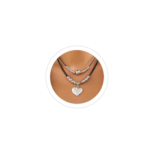 Sora Tuki Cowgirl Necklace Western Necklaces for Women Cowboy Necklace Country Necklace Cowgirl Jewelry for Women Western Choker Necklaces Boho Necklace for Women Turquoise Bead Leather Necklace - style: 1 - Heart