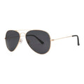 JOOX Polarized Aviator Sunglasses for Women Men, UV400 Protection Lens and Lightweight Metal Pilot Frame JX2775 - color: Shiny Gold/Grey