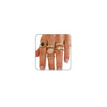 Chunky Gold Rings for Women Non Tarnish Silver Chunky Rings Set Adjustable Thick Statement Ring Gold Stackable Ring for Women Trendy Fashion Silver Jewelry - style: Style8-Gemstone Gold 6Pcs